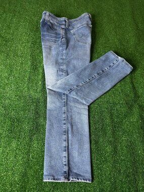 AG Jeans Mari Slim Straight Cropped Empower Denim Size 28 Vintage Wash Blue